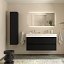 Mueble de baño Bequia suspendido 4 cajones 120 cm negro mate lavabo Veneto de Salgar